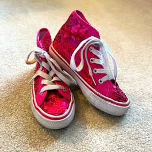 Pink Sequins Sneakers